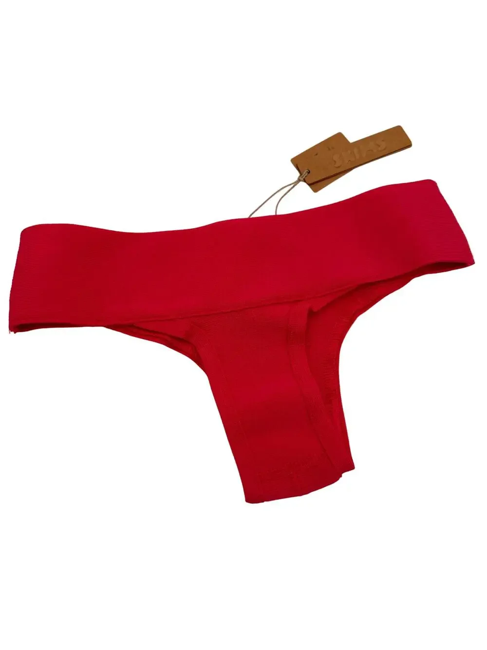 Skims Knit Swim Cheeky Bottom Magenta Hot Pink Swimsuit Size XXS